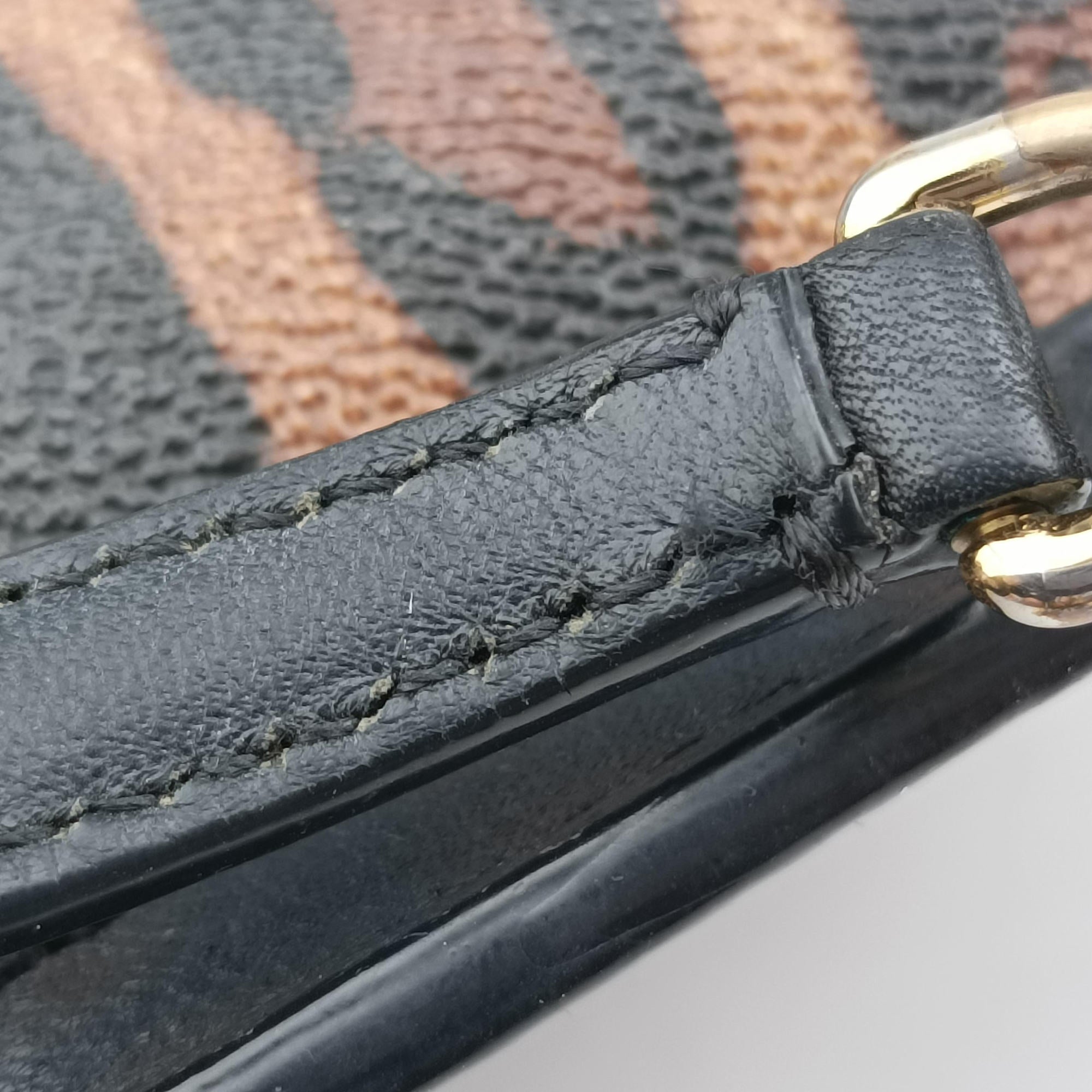 Pre-owned Dolce & Gabbana SICILY Leopard Multicolour PVC coated canvas  shoulderbag | stylenewstar