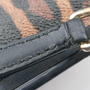 Pre-owned Dolce & Gabbana SICILY Leopard Multicolour PVC coated canvas  shoulderbag | stylenewstar