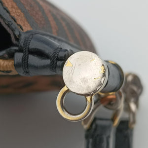 Pre-owned Dolce & Gabbana SICILY Leopard Multicolour PVC coated canvas  shoulderbag | stylenewstar