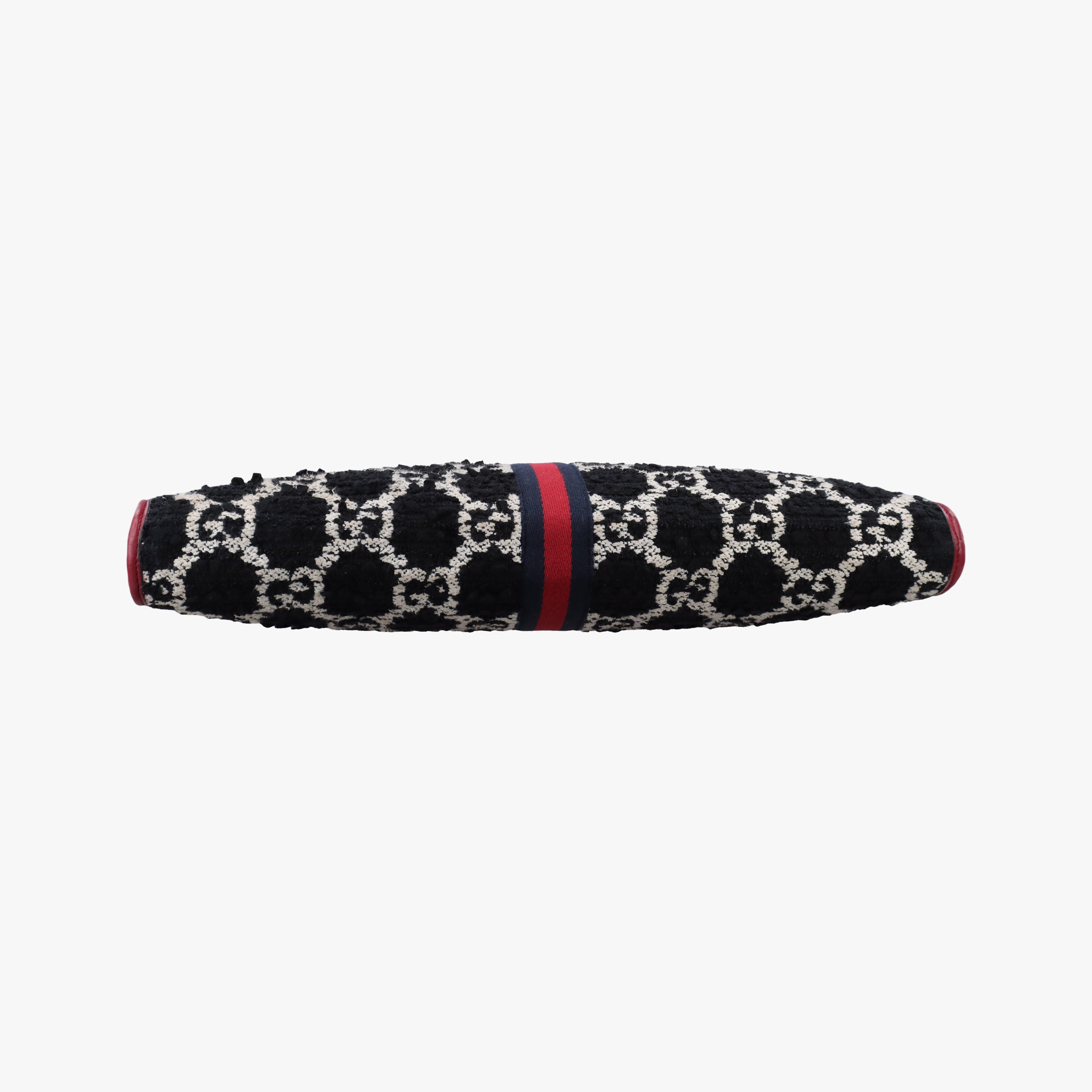 Vintage Gucci Rajah Black × Red × Multi Tweed × Leather 537219 shoulderbag | stylenewstar