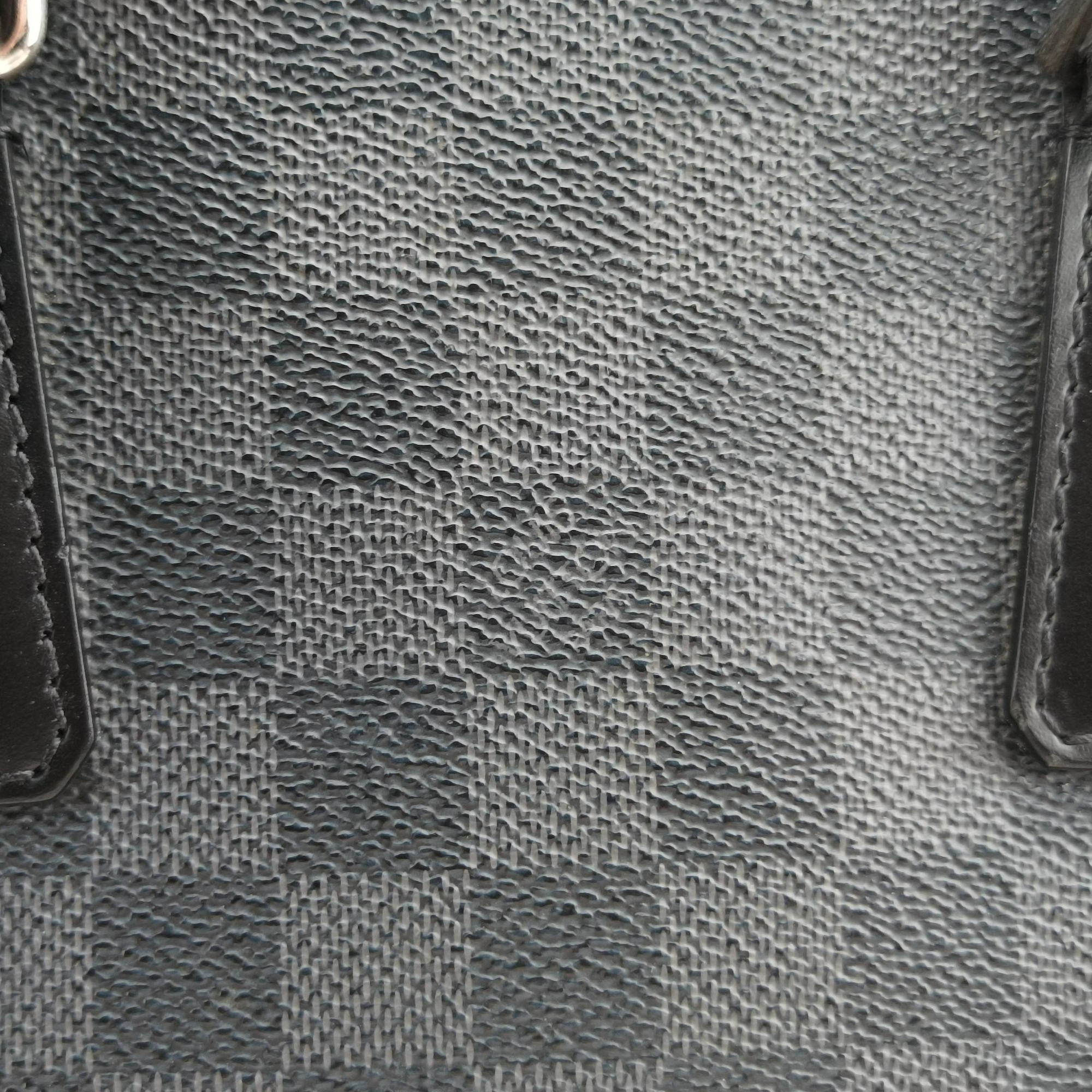 Pre-owned Louis Vuitton Porte Documents Jour Noir Damier Graphite N48224 handbag | stylenewstar