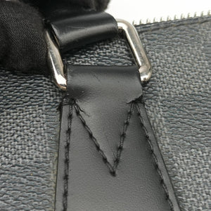 Pre-owned Louis Vuitton Porte Documents Jour Noir Damier Graphite N48224 handbag | stylenewstar