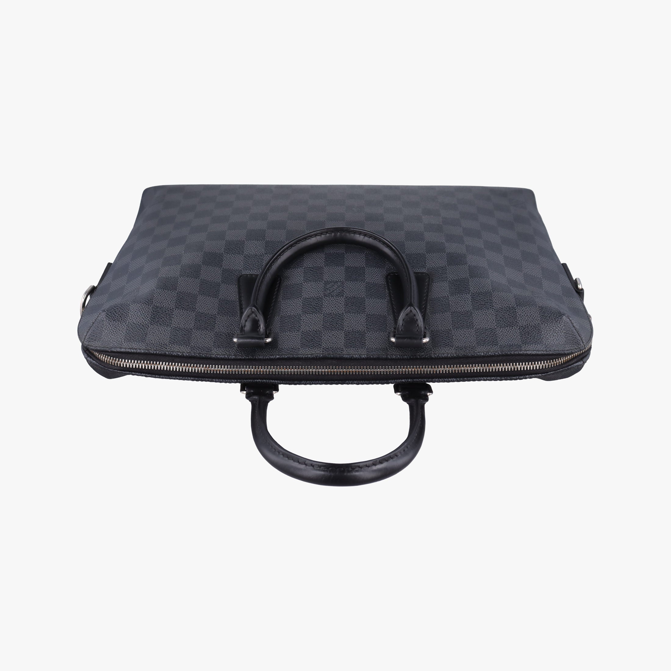Pre-owned Louis Vuitton Porte Documents Jour Noir Damier Graphite N48224 handbag | stylenewstar