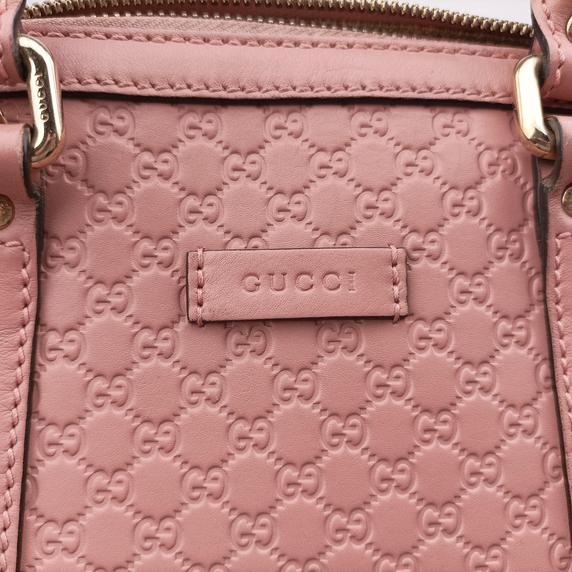 Pre-owned Gucci Microguccissima Pink Leather 449654 shoulderbag | stylenewstar