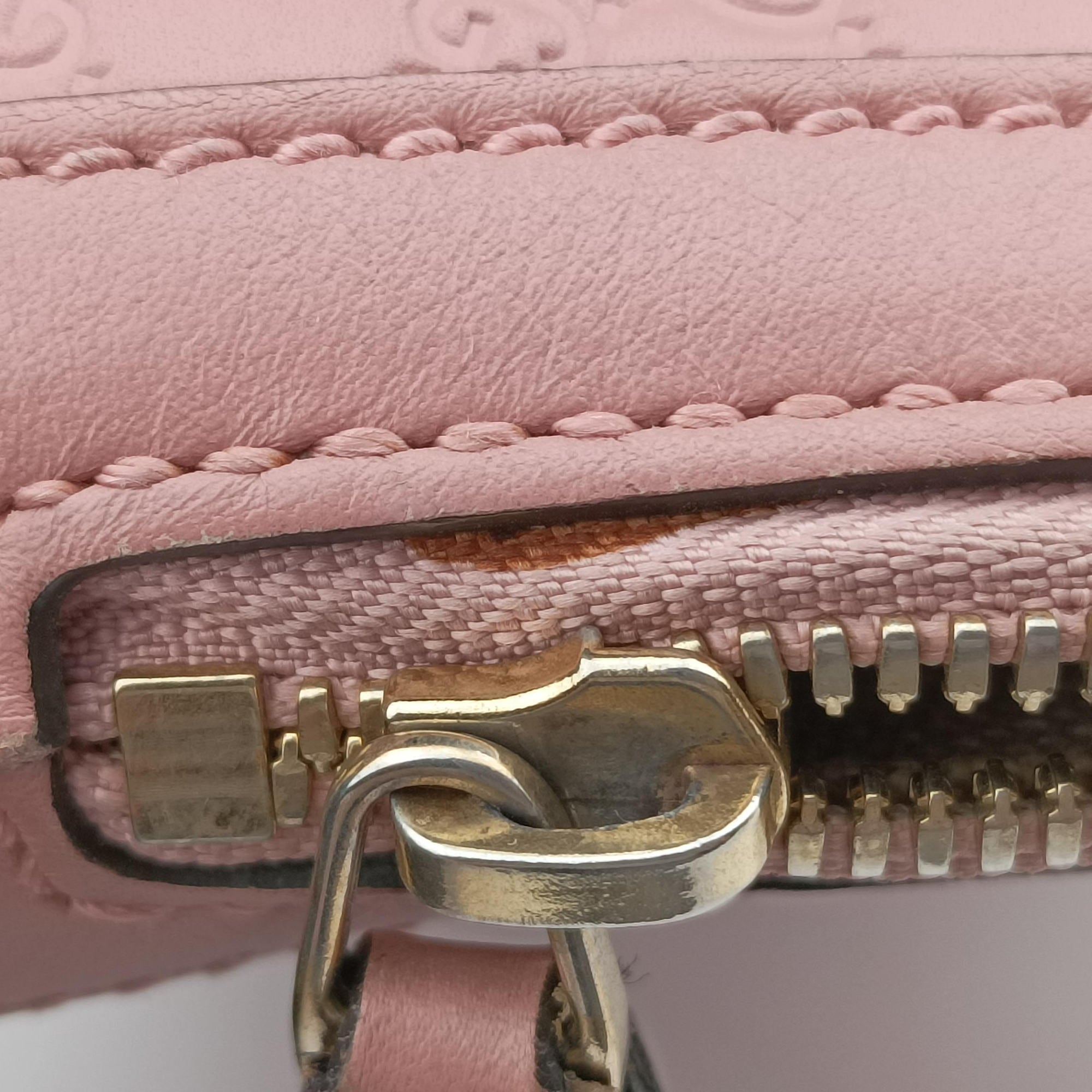 Pre-owned Gucci Microguccissima Pink Leather 449654 shoulderbag | stylenewstar