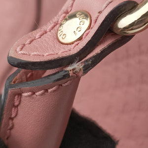 Pre-owned Gucci Microguccissima Pink Leather 449654 shoulderbag | stylenewstar