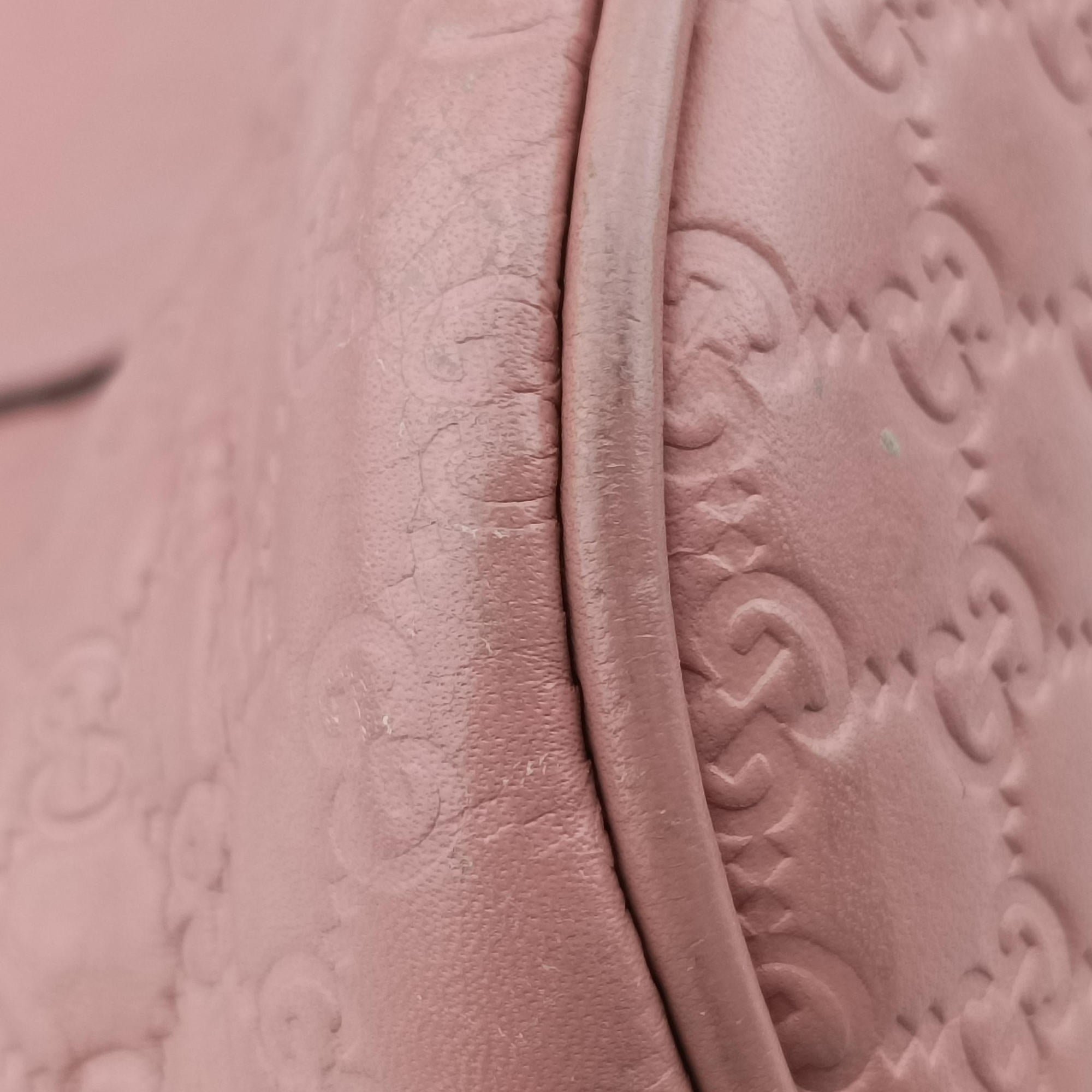 Pre-owned Gucci Microguccissima Pink Leather 449654 shoulderbag | stylenewstar