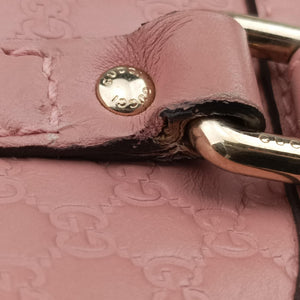 Pre-owned Gucci Microguccissima Pink Leather 449654 shoulderbag | stylenewstar