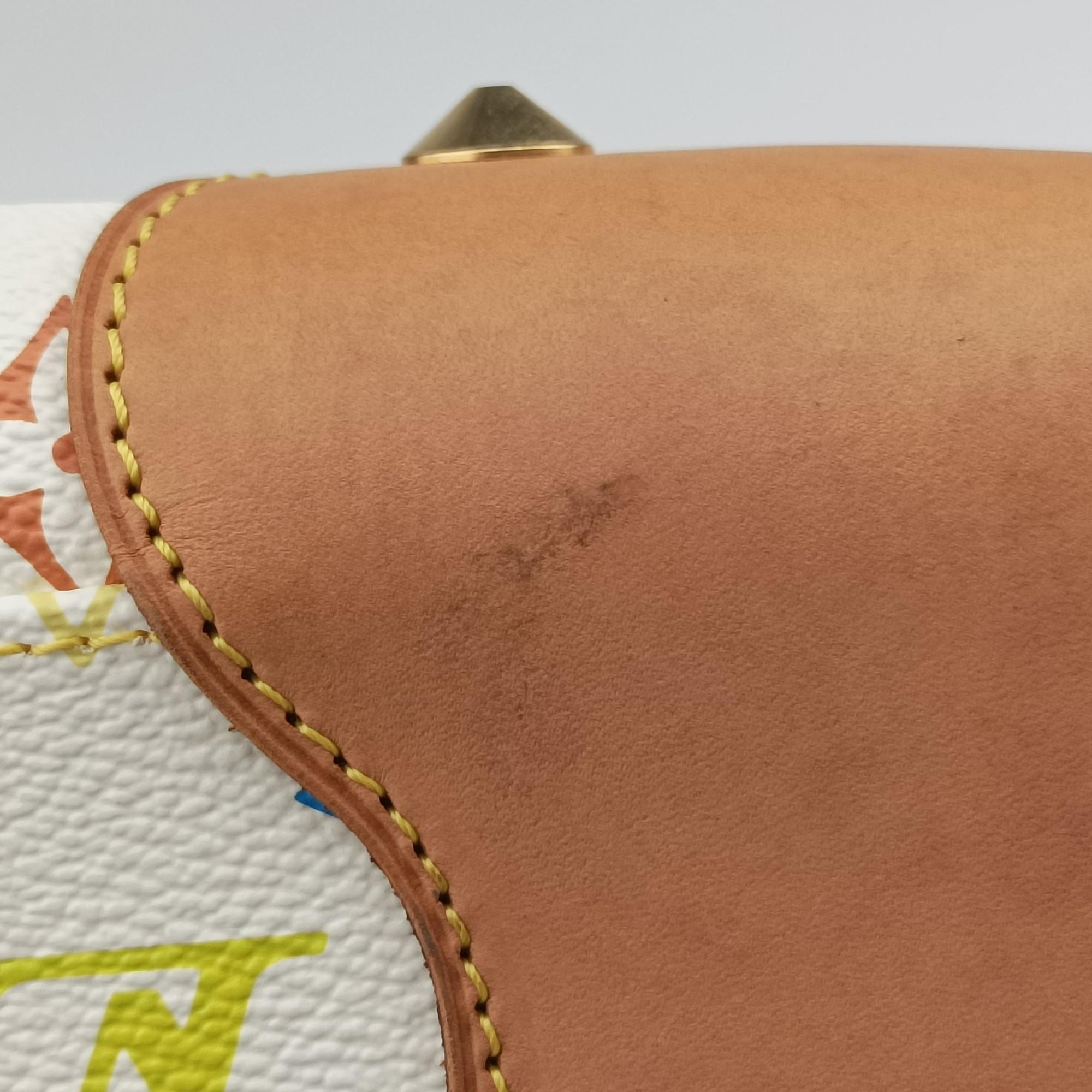 Pre-owned Louis Vuitton JUDY MM white Monogram Multicolor M40255 shoulderbag | stylenewstar