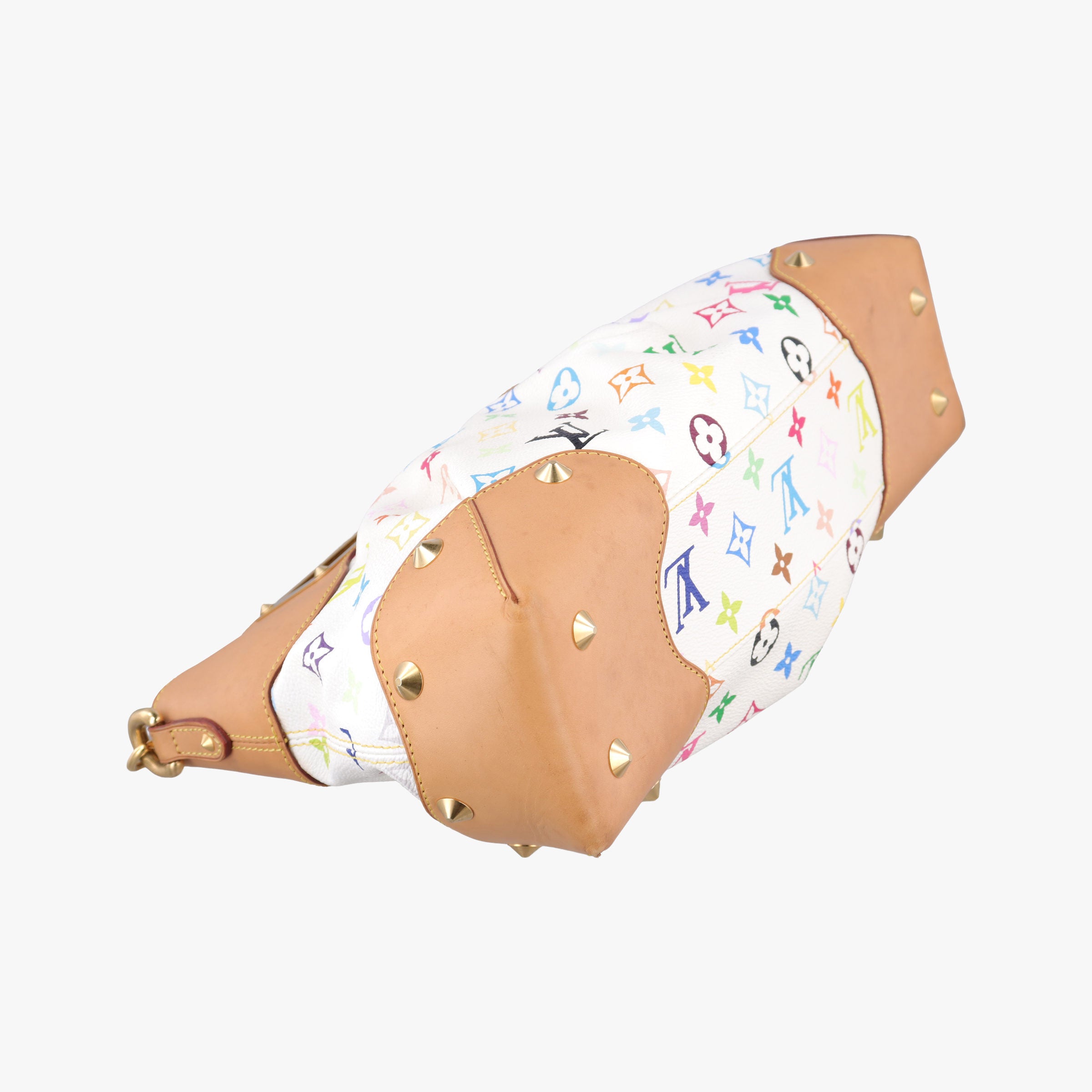 Pre-owned Louis Vuitton JUDY MM white Monogram Multicolor M40255 shoulderbag | stylenewstar