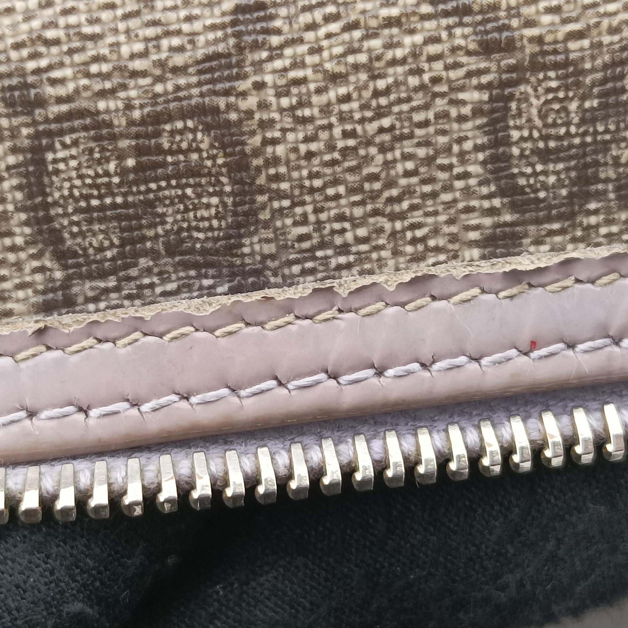 Vintage Gucci GG plus Spring Joy GG Supreme beige×purple PVC coated canvas×patent 193603 handbag | stylenewstar