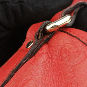 Pre-owned Gucci guccissima Red Leather 265696 handbag | stylenewstar