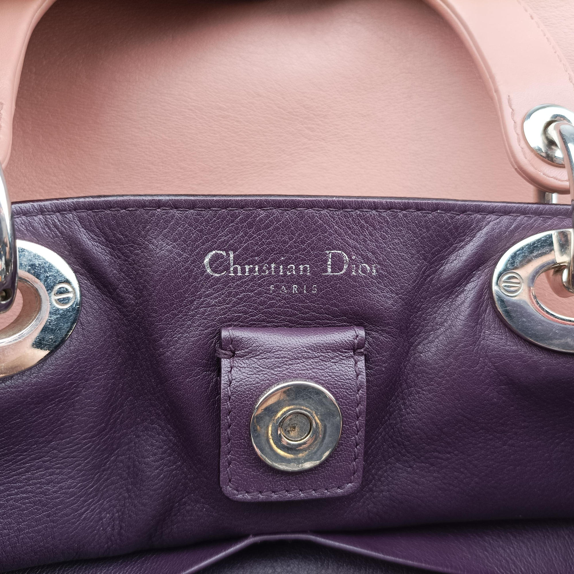 Pre-owned Christian Dior Diorissimo Brown Leather  shoulderbag | stylenewstar