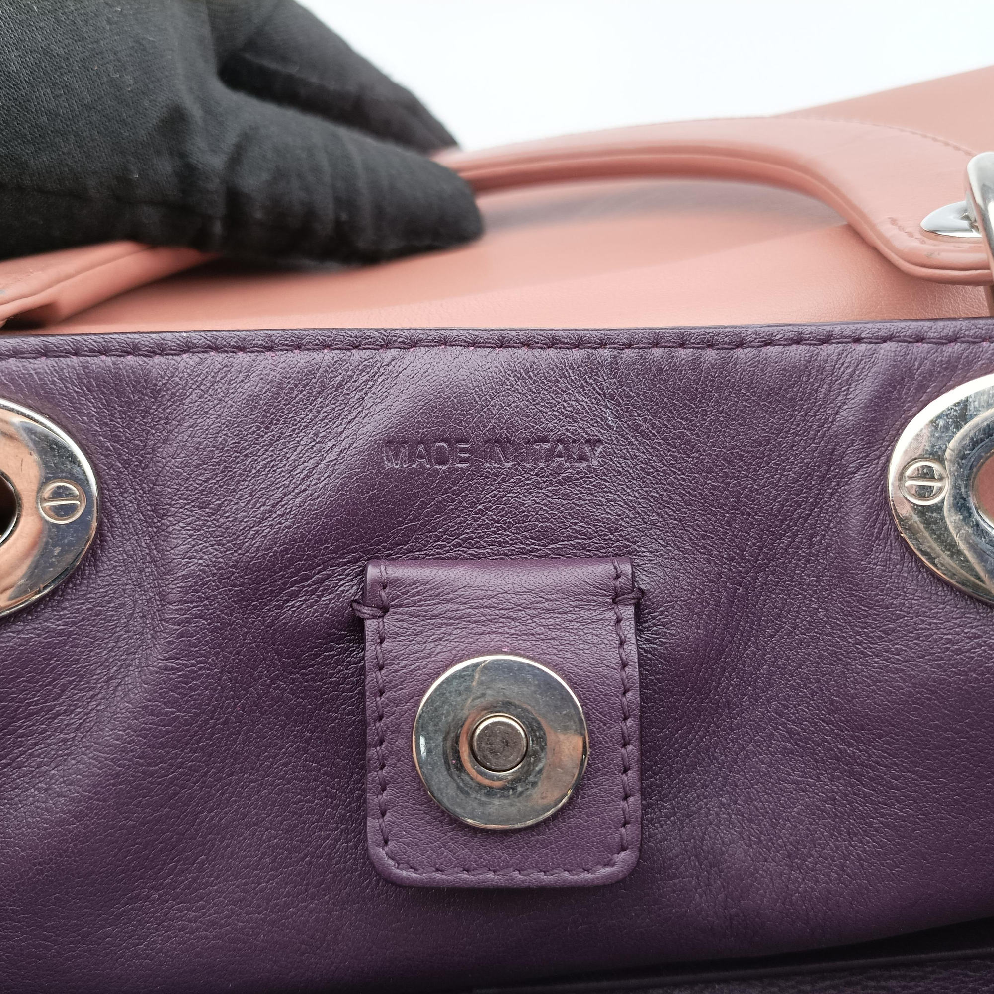 Pre-owned Christian Dior Diorissimo Brown Leather  shoulderbag | stylenewstar