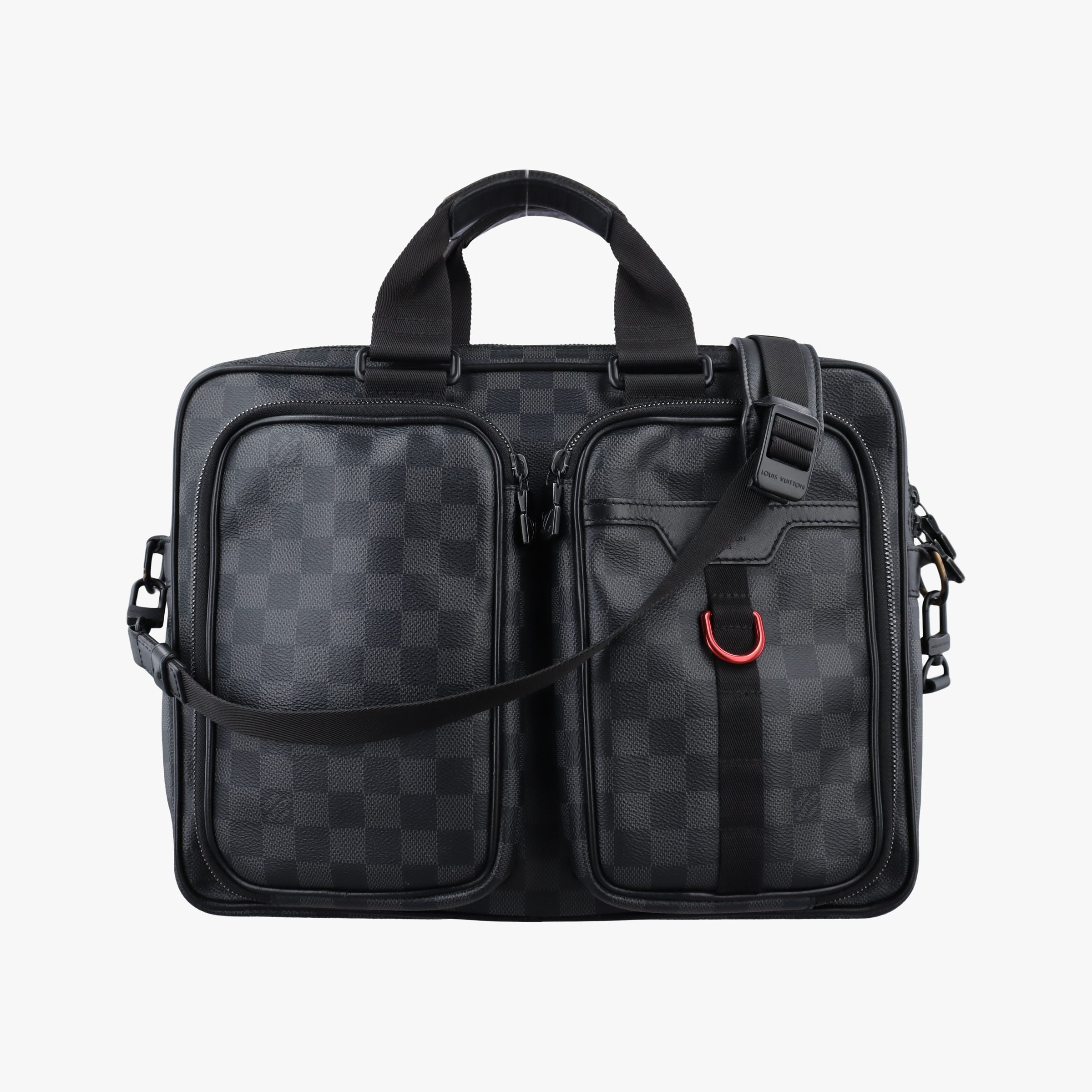 Pre-owned Louis Vuitton Utility Business Black Damier Graphite N40278 shoulderbag | stylenewstar