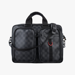 Pre-owned Louis Vuitton Utility Business Black Damier Graphite N40278 shoulderbag | stylenewstar