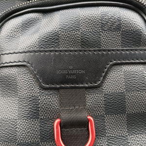 Pre-owned Louis Vuitton Utility Business Black Damier Graphite N40278 shoulderbag | stylenewstar