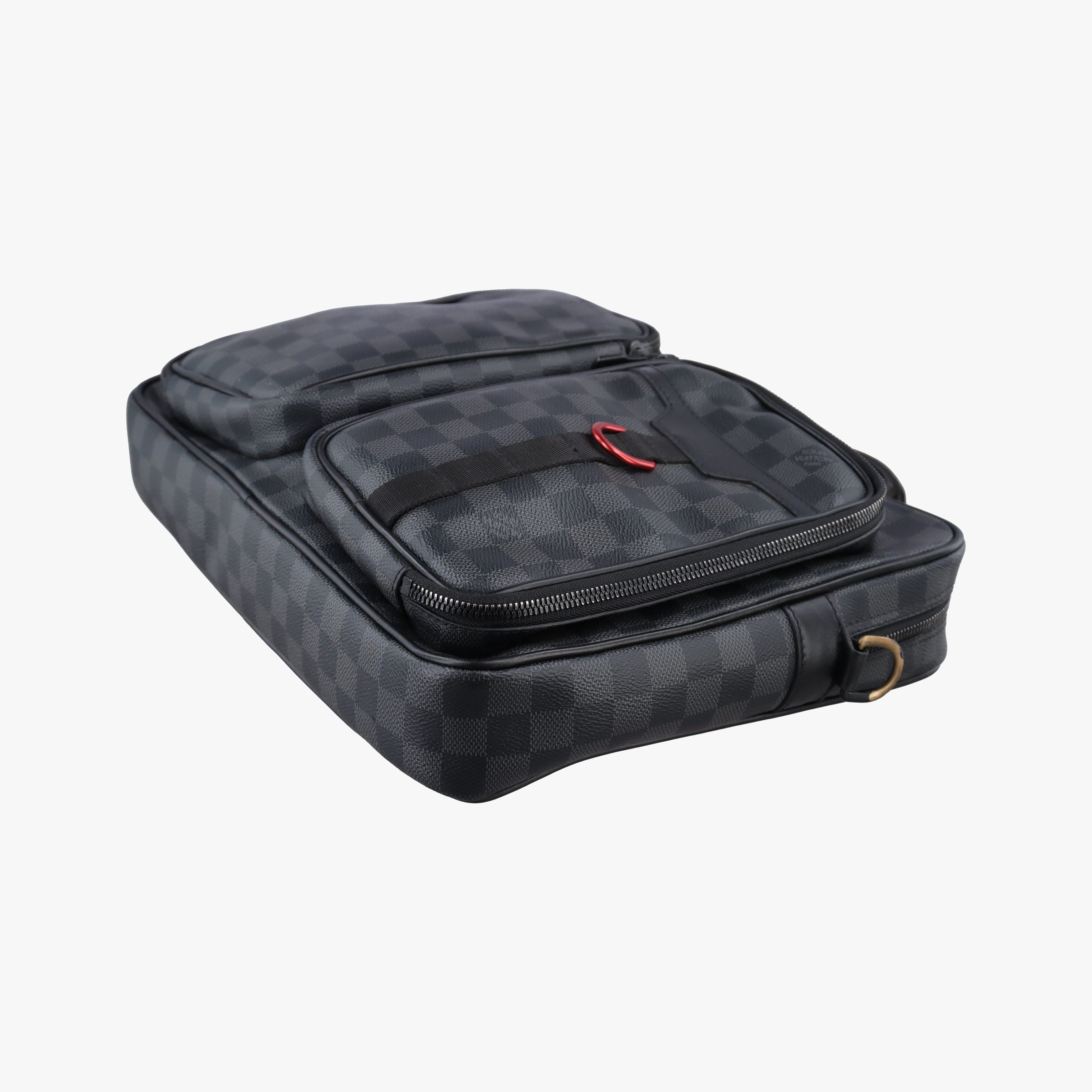 Pre-owned Louis Vuitton Utility Business Black Damier Graphite N40278 shoulderbag | stylenewstar