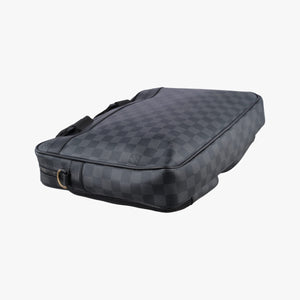 Pre-owned Louis Vuitton Utility Business Black Damier Graphite N40278 shoulderbag | stylenewstar