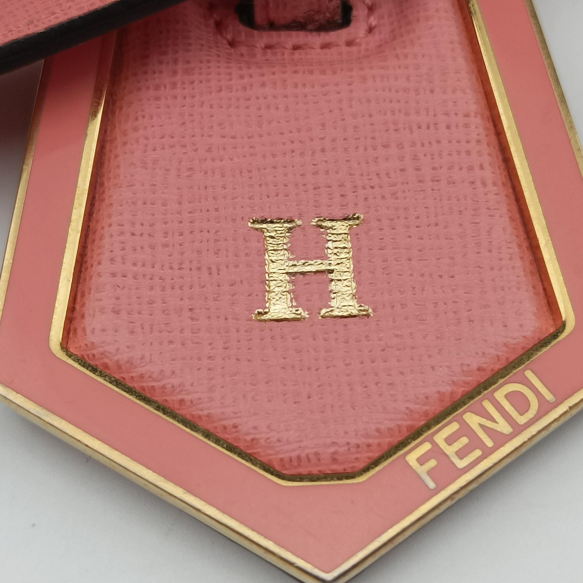 Pre-owned Fendi Petite 2 JOURS Pink Leather 8BH253 shoulderbag | stylenewstar