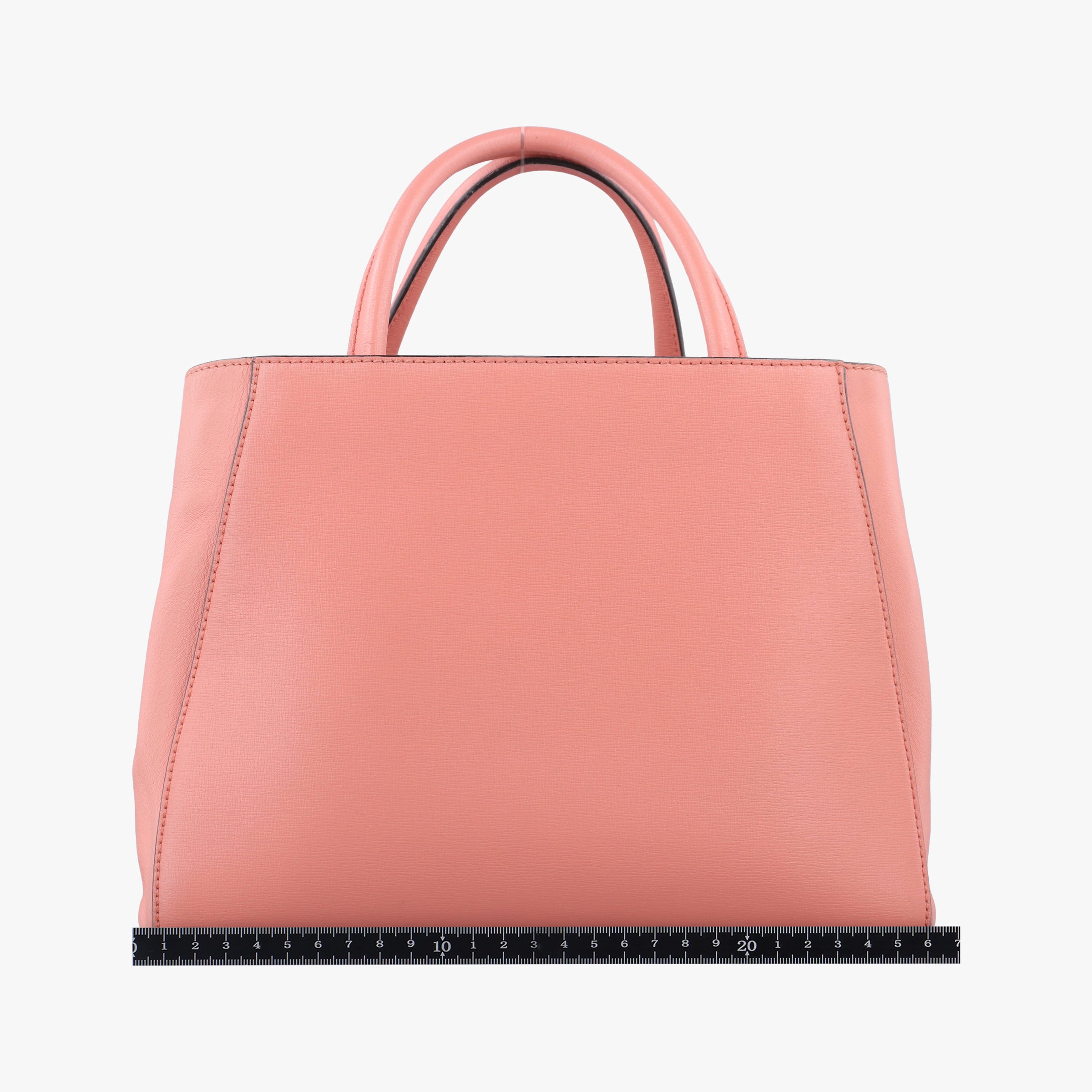 Pre-owned Fendi Petite 2 JOURS Pink Leather 8BH253 shoulderbag | stylenewstar