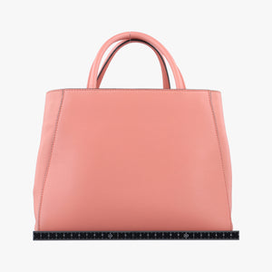Pre-owned Fendi Petite 2 JOURS Pink Leather 8BH253 shoulderbag | stylenewstar