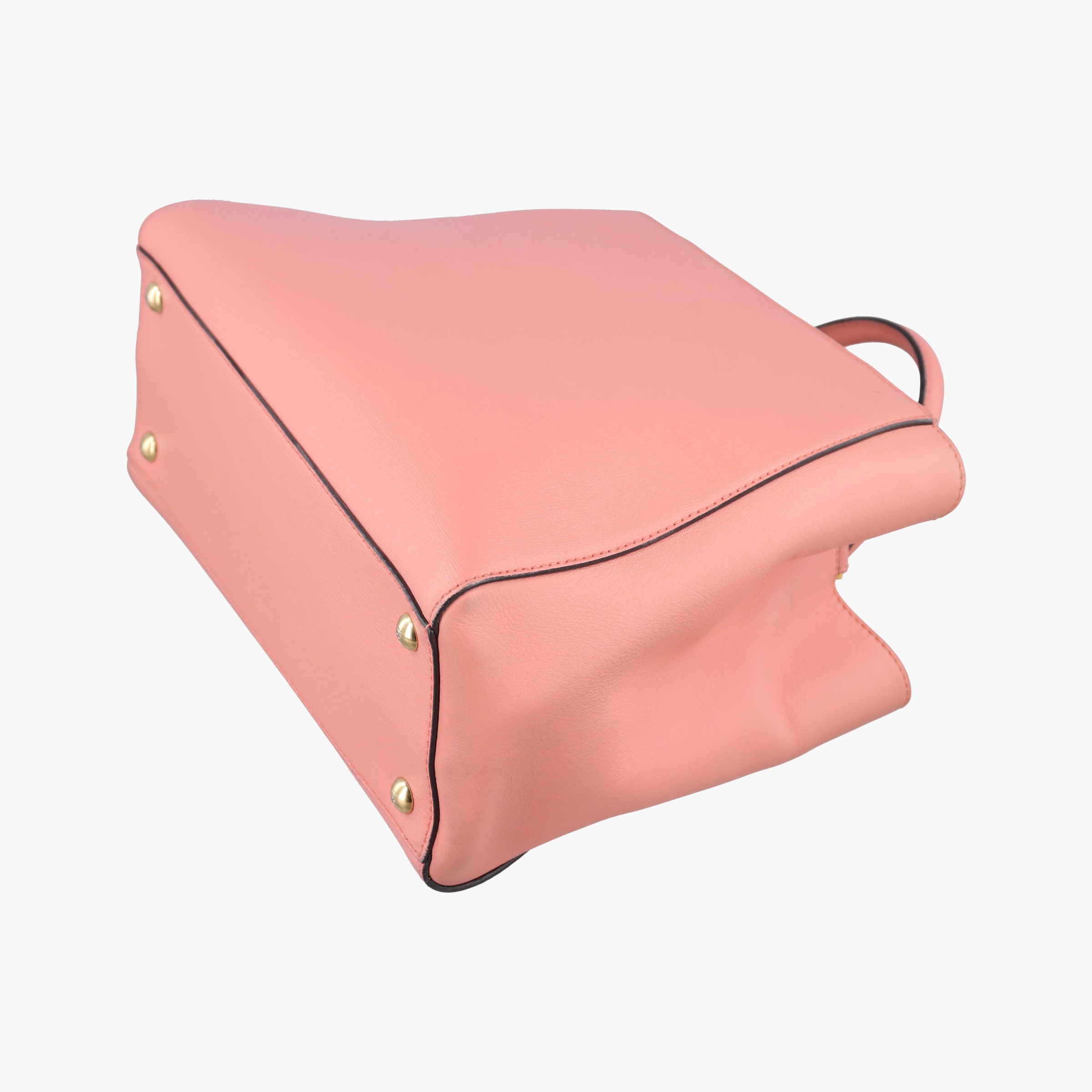 Pre-owned Fendi Petite 2 JOURS Pink Leather 8BH253 shoulderbag | stylenewstar