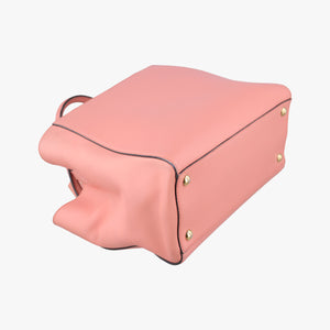 Pre-owned Fendi Petite 2 JOURS Pink Leather 8BH253 shoulderbag | stylenewstar