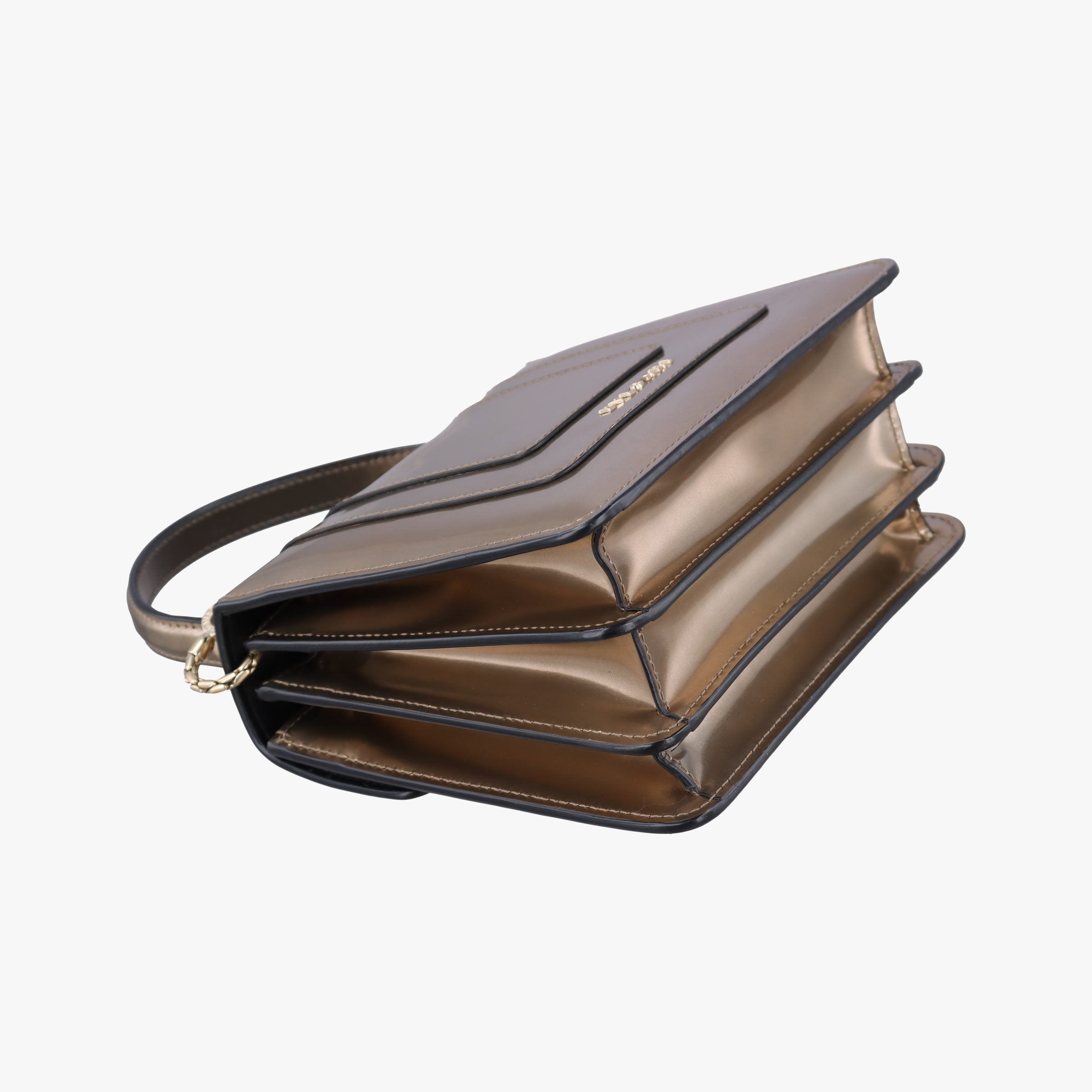 Pre-owned Bvlgari SERPENTI FOREVER Golden Enamel  shoulderbag | stylenewstar