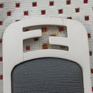 Pre-owned Fendi Chameleon Coral Red×Light Gray×Black  Leather 8BL114 handbag | stylenewstar