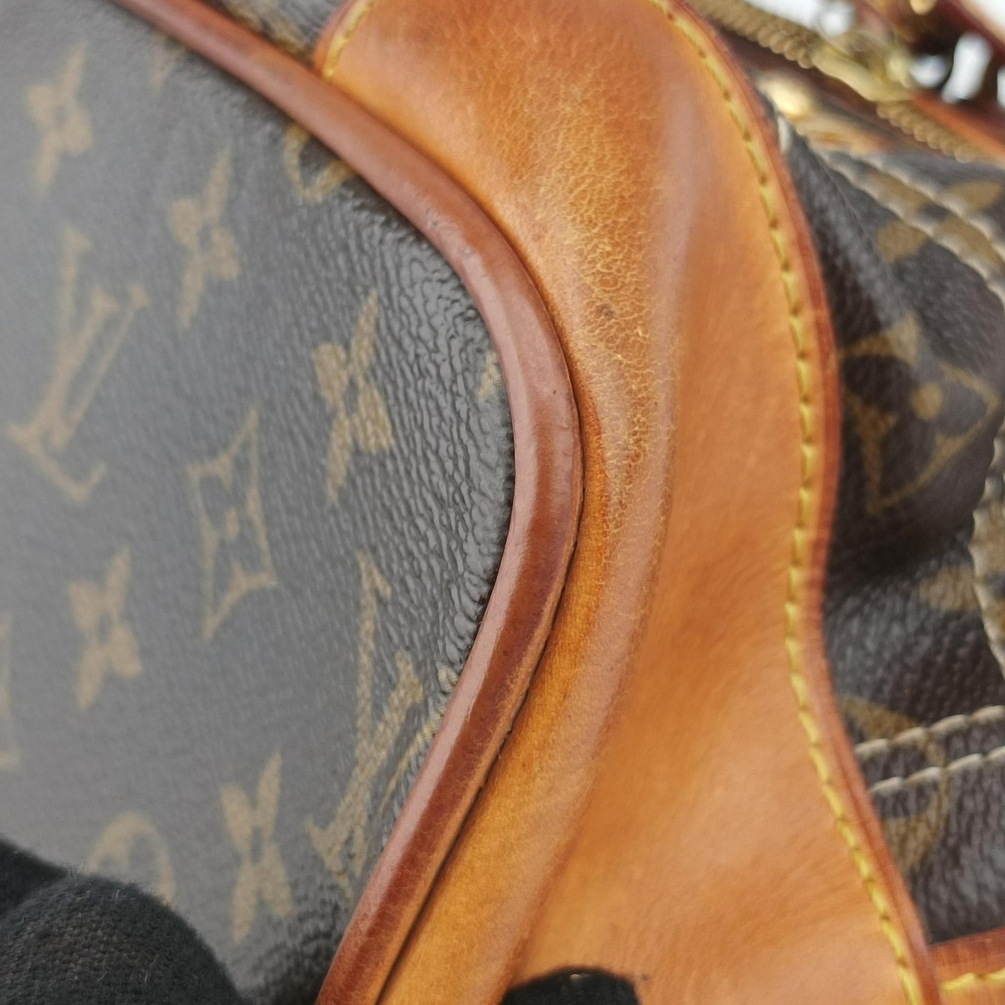 Secondhand Louis Vuitton Monogram Rivet Brown Monogram Canvas M40140 shoulderbag | stylenewstar