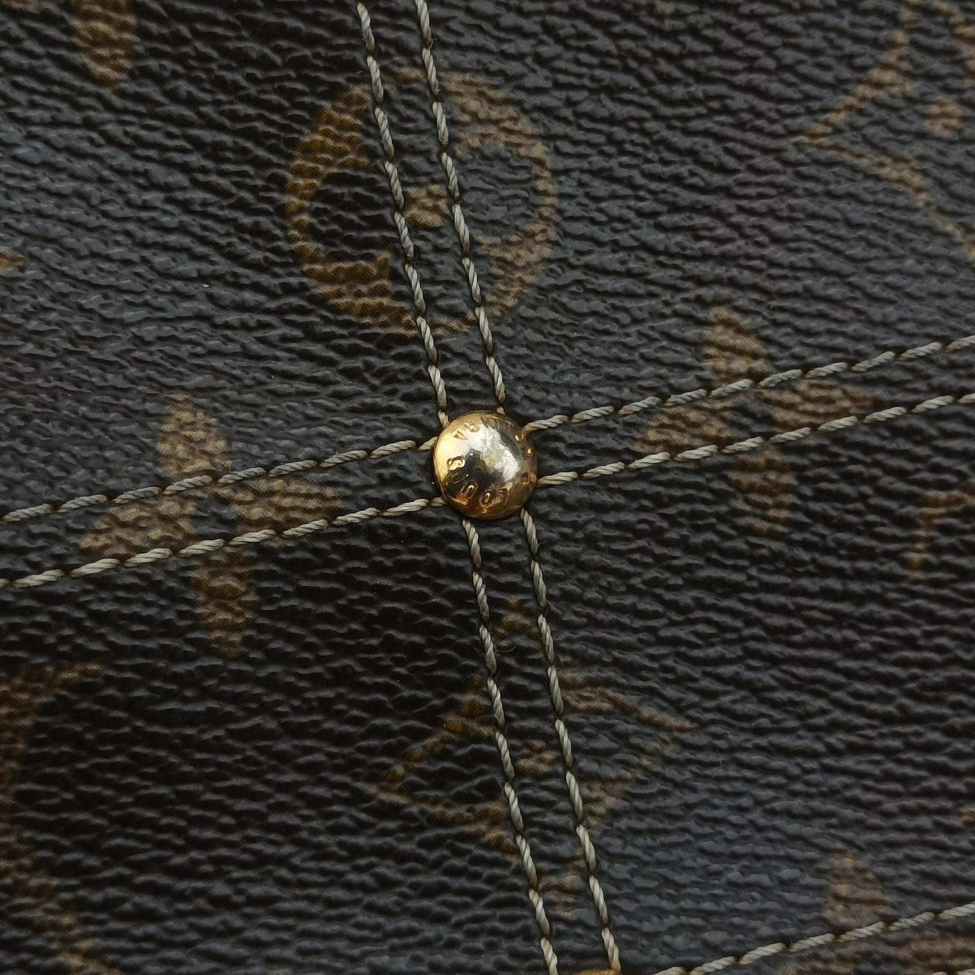 Secondhand Louis Vuitton Monogram Rivet Brown Monogram Canvas M40140 shoulderbag | stylenewstar
