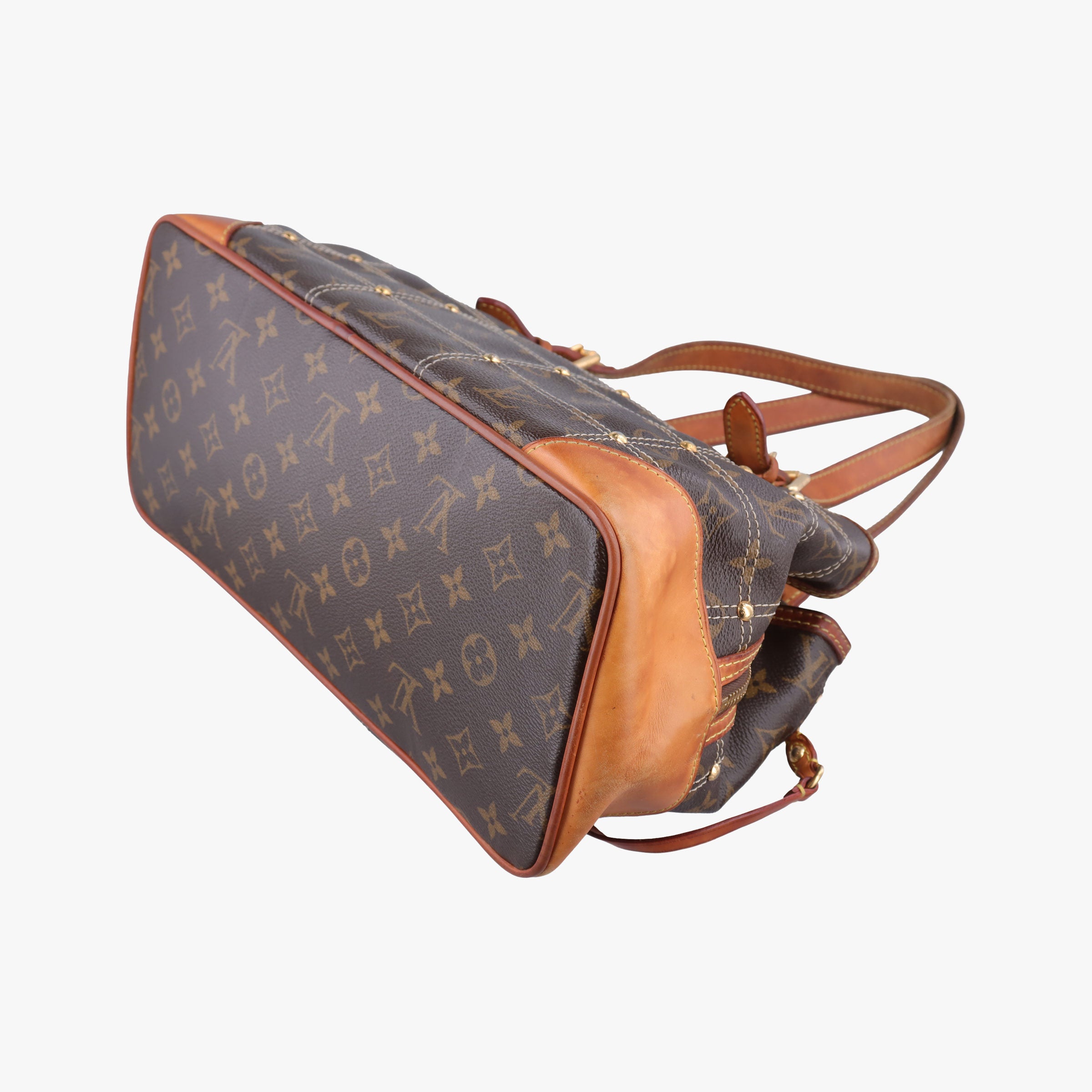 Secondhand Louis Vuitton Monogram Rivet Brown Monogram Canvas M40140 shoulderbag | stylenewstar