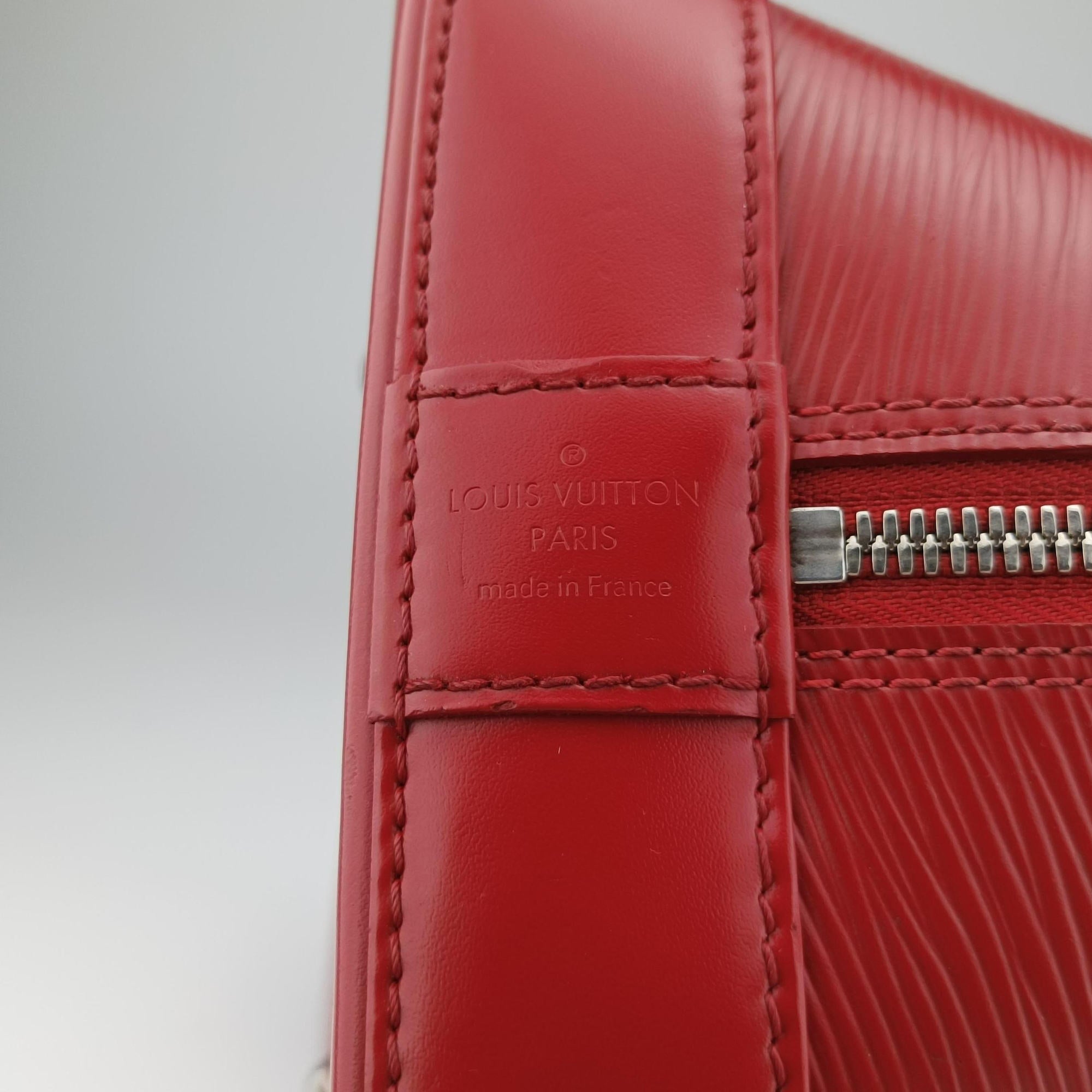 Pre-owned Louis Vuitton Alma GM Carmine Epi M40486 handbag | stylenewstar