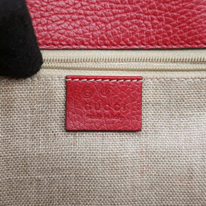 Secondhand Gucci Interlocking G Red Leather 510303 shoulderbag | stylenewstar