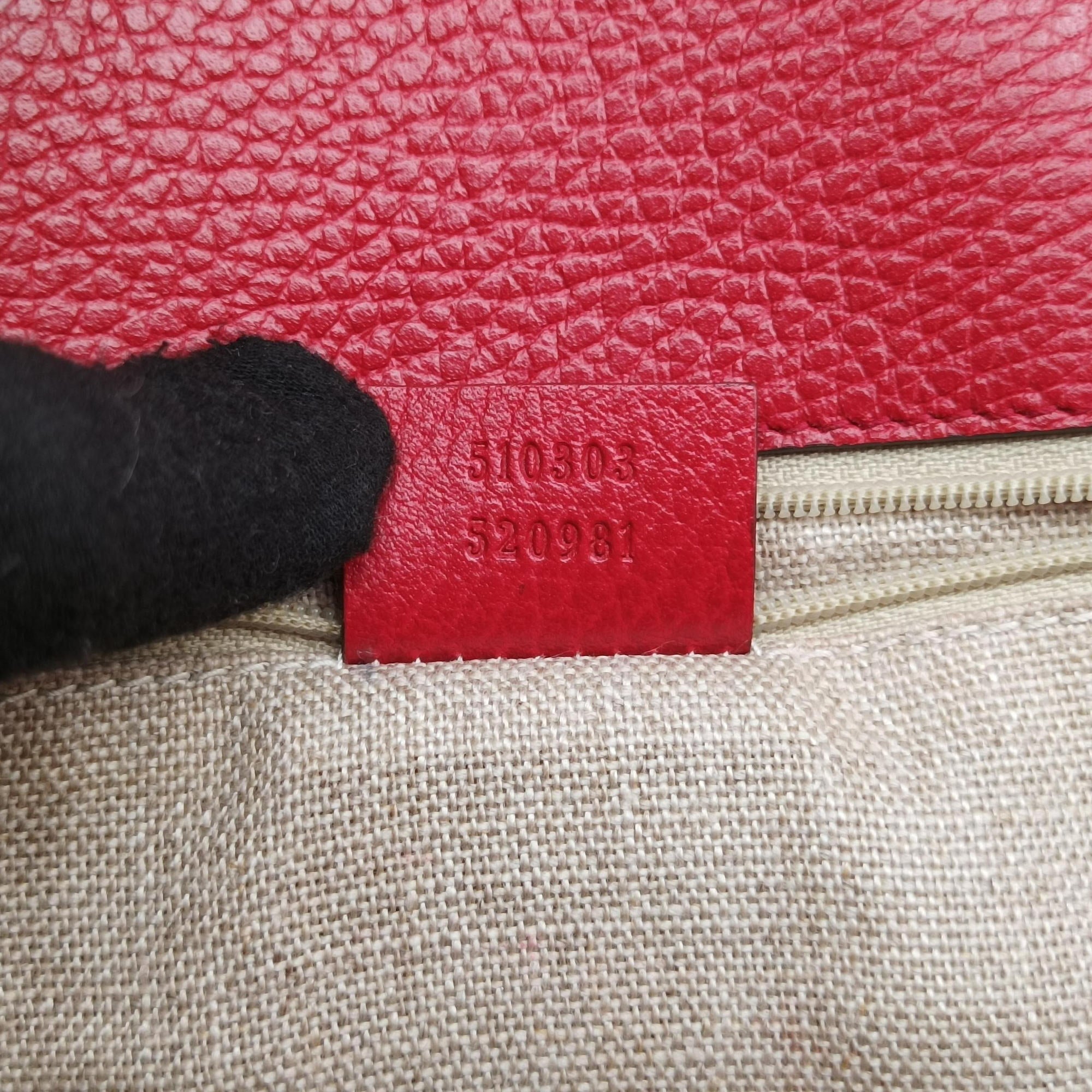 Secondhand Gucci Interlocking G Red Leather 510303 shoulderbag | stylenewstar