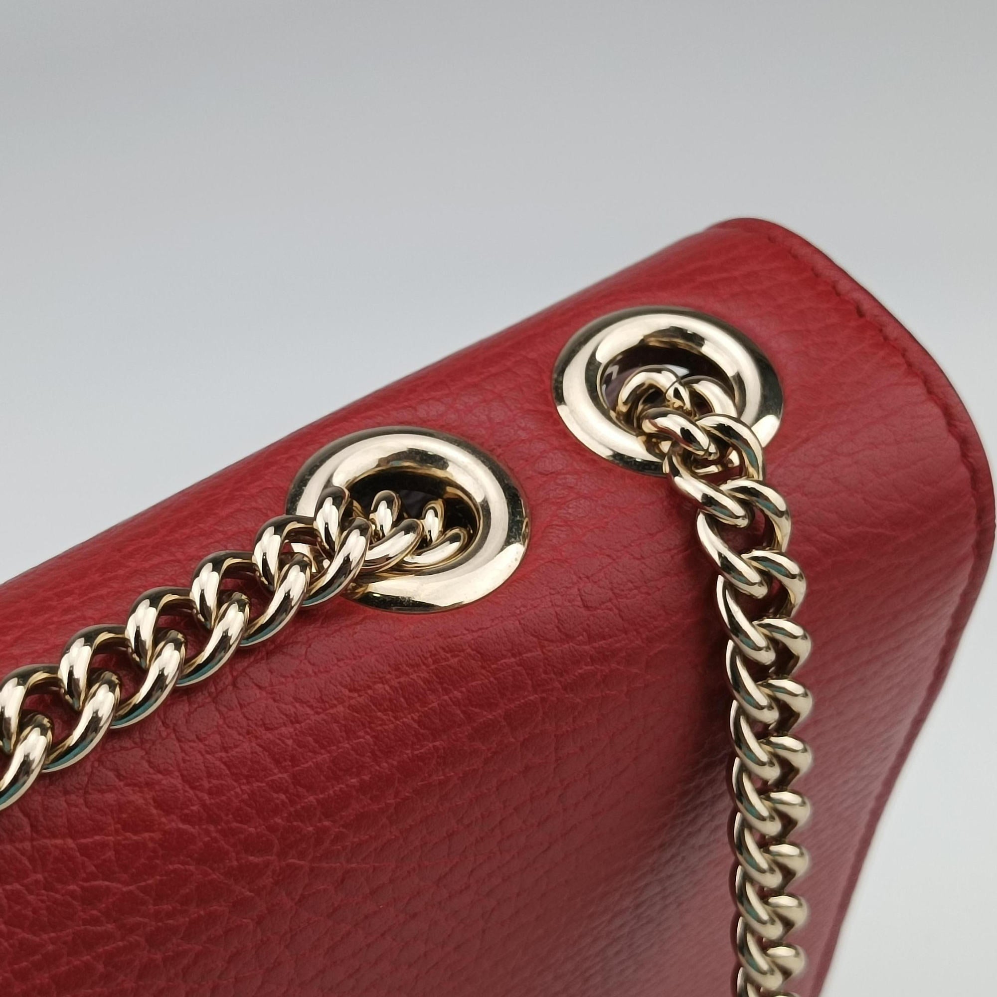 Secondhand Gucci Interlocking G Red Leather 510303 shoulderbag | stylenewstar