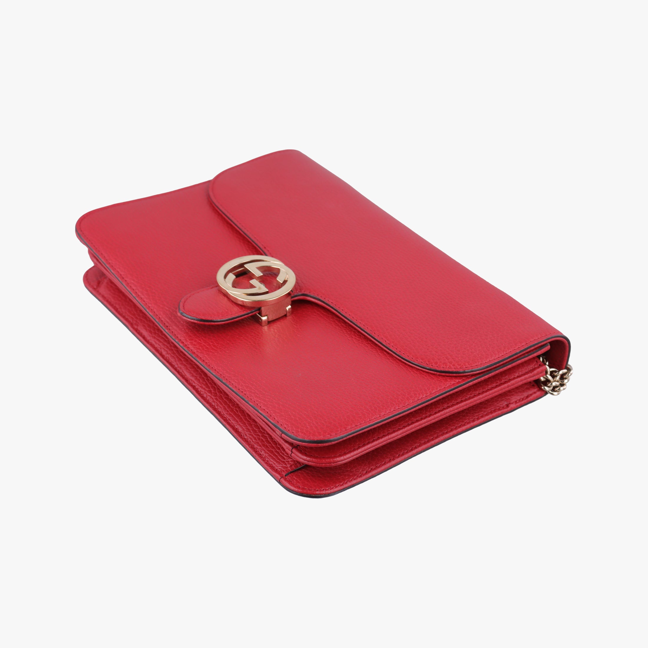 Secondhand Gucci Interlocking G Red Leather 510303 shoulderbag | stylenewstar