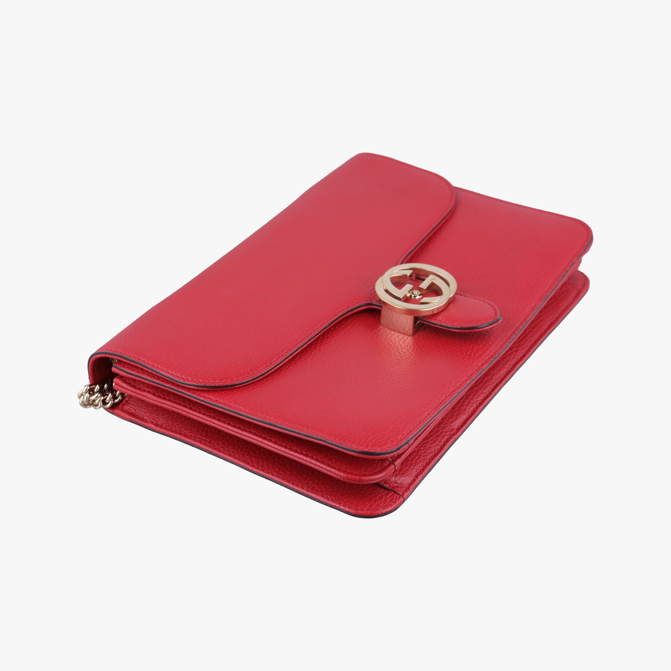 Secondhand Gucci Interlocking G Red Leather 510303 shoulderbag | stylenewstar