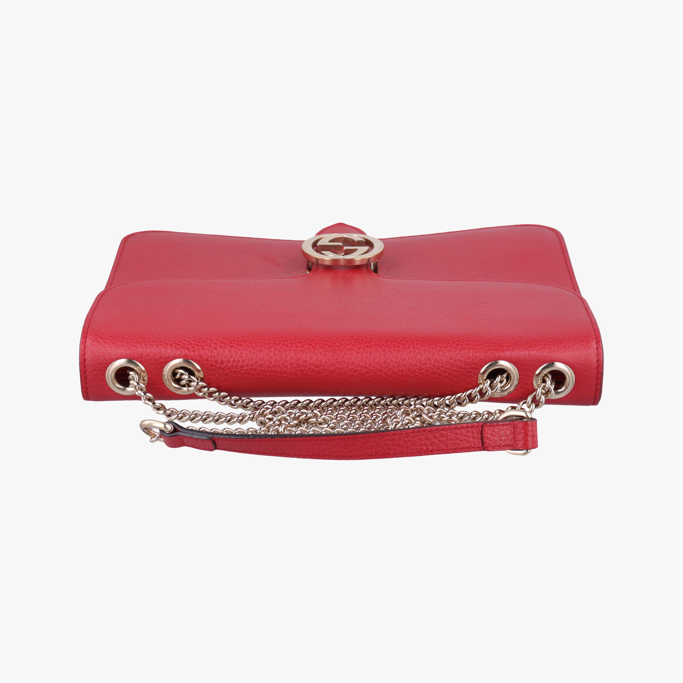 Secondhand Gucci Interlocking G Red Leather 510303 shoulderbag | stylenewstar
