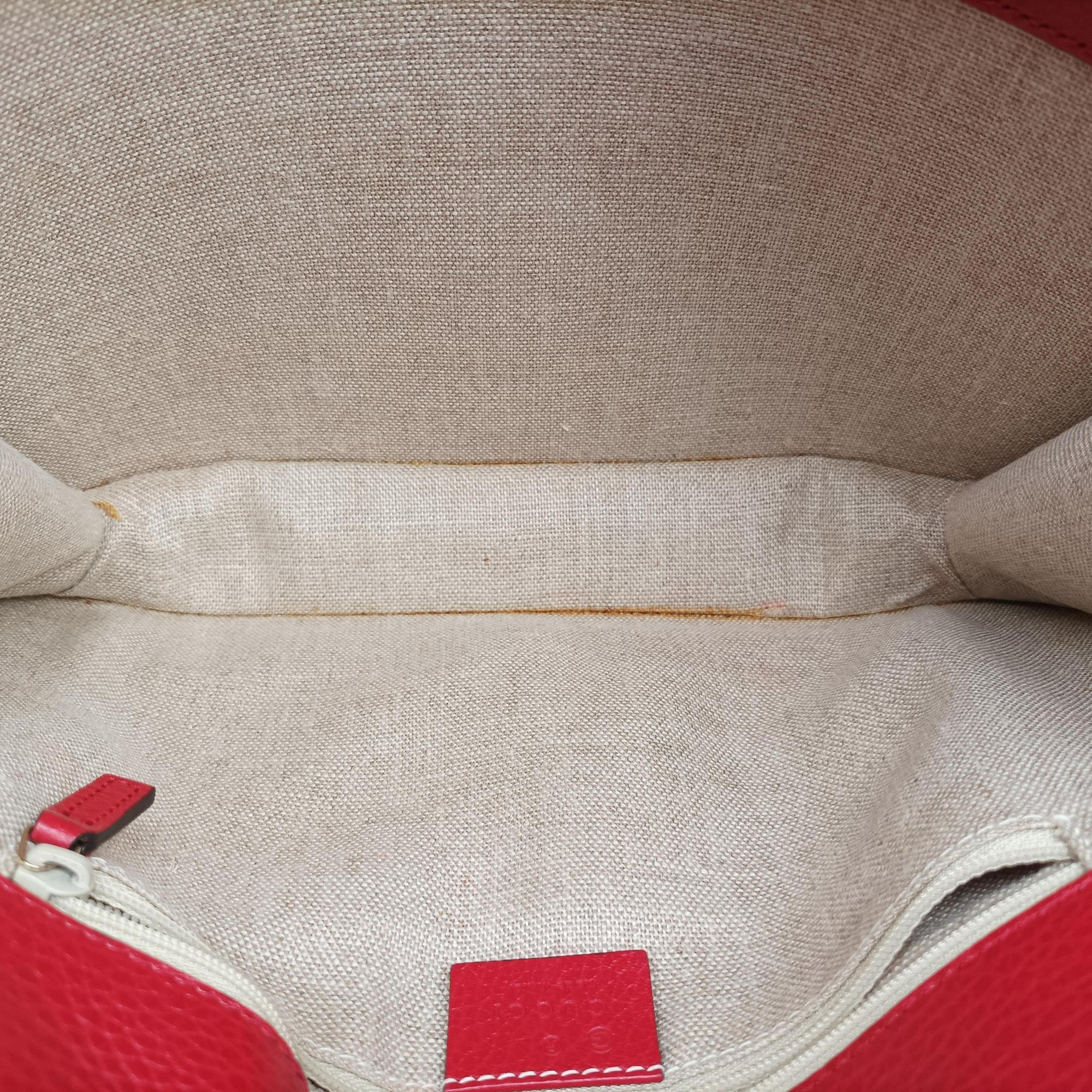 Secondhand Gucci Interlocking G Red Leather 510303 shoulderbag | stylenewstar