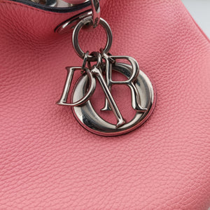 Pre-owned Christian Dior Diorissimo Pink Leather  shoulderbag | stylenewstar