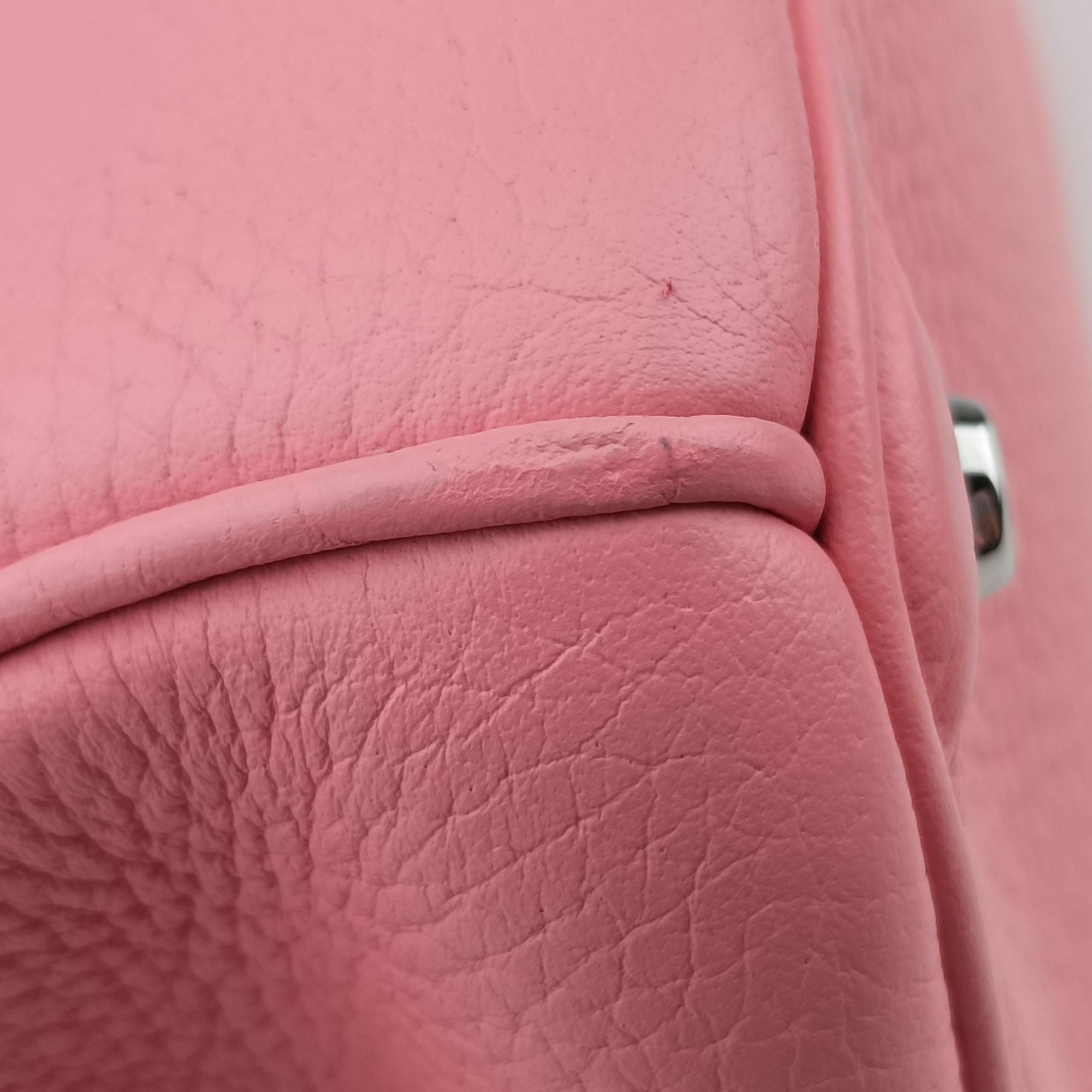 Pre-owned Christian Dior Diorissimo Pink Leather  shoulderbag | stylenewstar