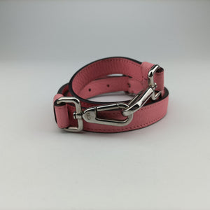 Pre-owned Christian Dior Diorissimo Pink Leather  shoulderbag | stylenewstar