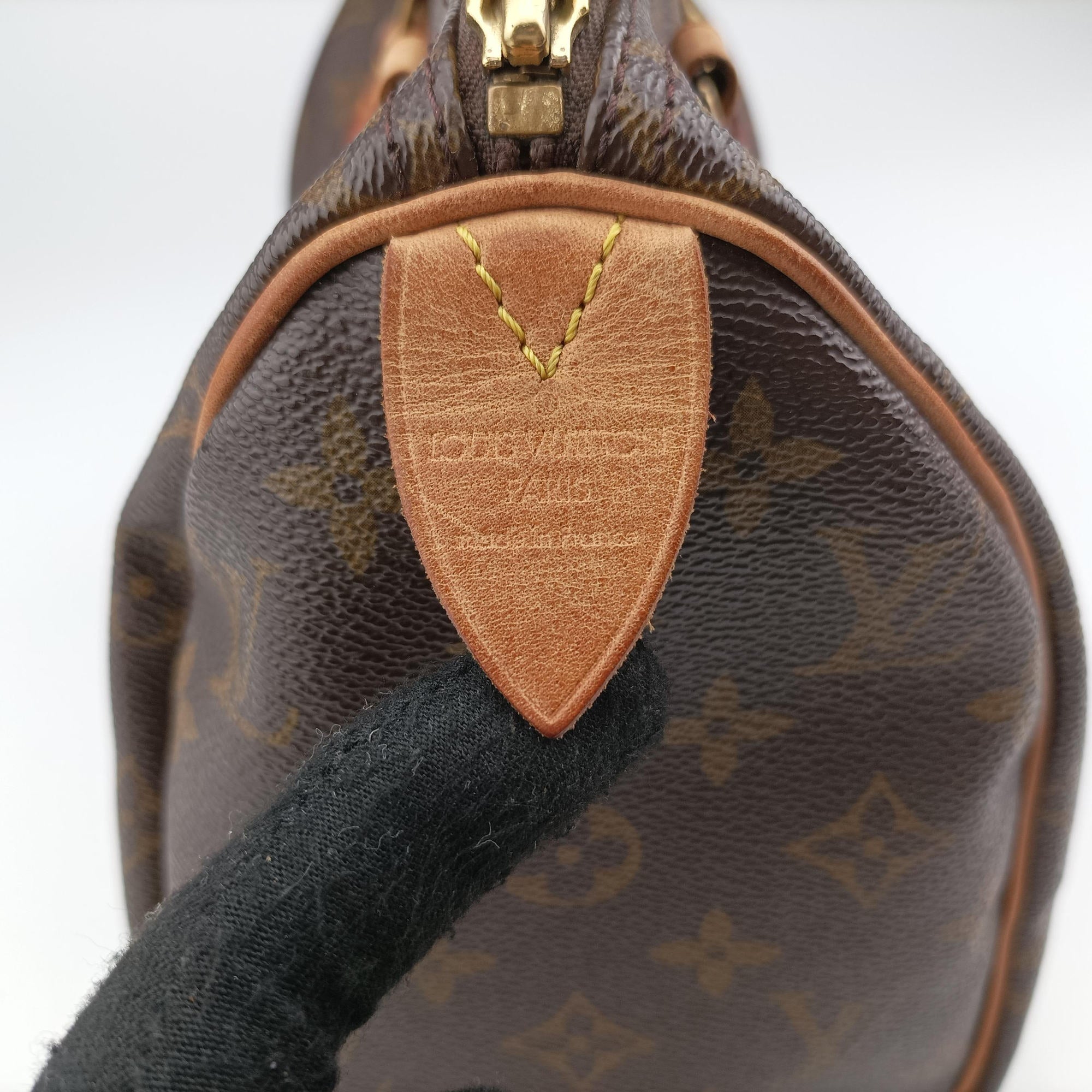 Pre-owned Louis Vuitton Speedy 25 BROWN Monogram Canvas M41528 handbag | stylenewstar