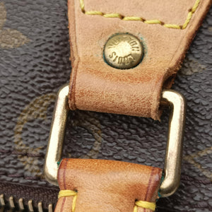Pre-owned Louis Vuitton Speedy 25 BROWN Monogram Canvas M41528 handbag | stylenewstar