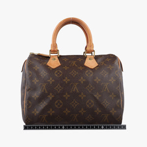 Pre-owned Louis Vuitton Speedy 25 BROWN Monogram Canvas M41528 handbag | stylenewstar