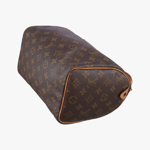 Pre-owned Louis Vuitton Speedy 25 BROWN Monogram Canvas M41528 handbag | stylenewstar