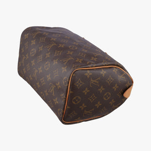 Pre-owned Louis Vuitton Speedy 25 BROWN Monogram Canvas M41528 handbag | stylenewstar