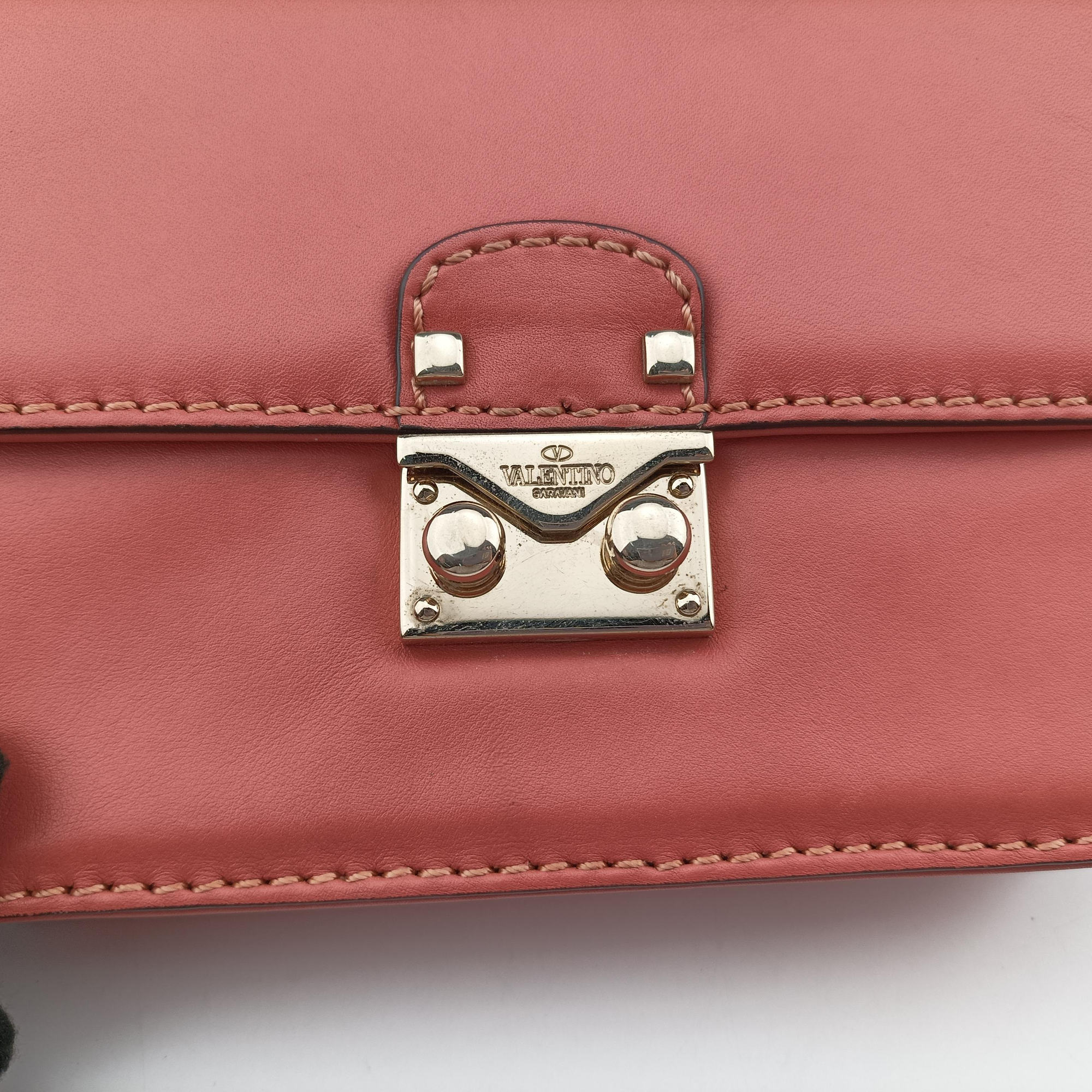 Pre-owned Valentino Cabana Orange leather  shoulderbag | stylenewstar